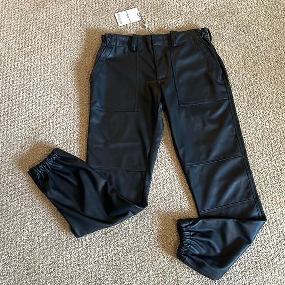 NWT Generation Love Paloma Vegan Leather Cargo Pants - Picture 1 of 10